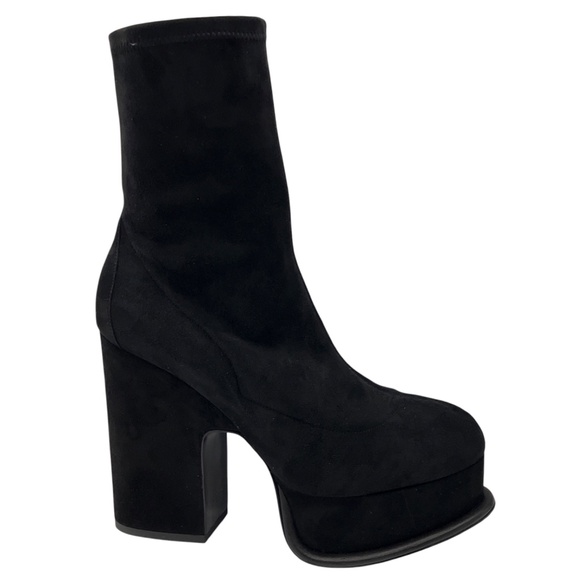 PIERRE HARDY BLACK SUEDE PLATFORM BOOTS - Picture 2 of 8